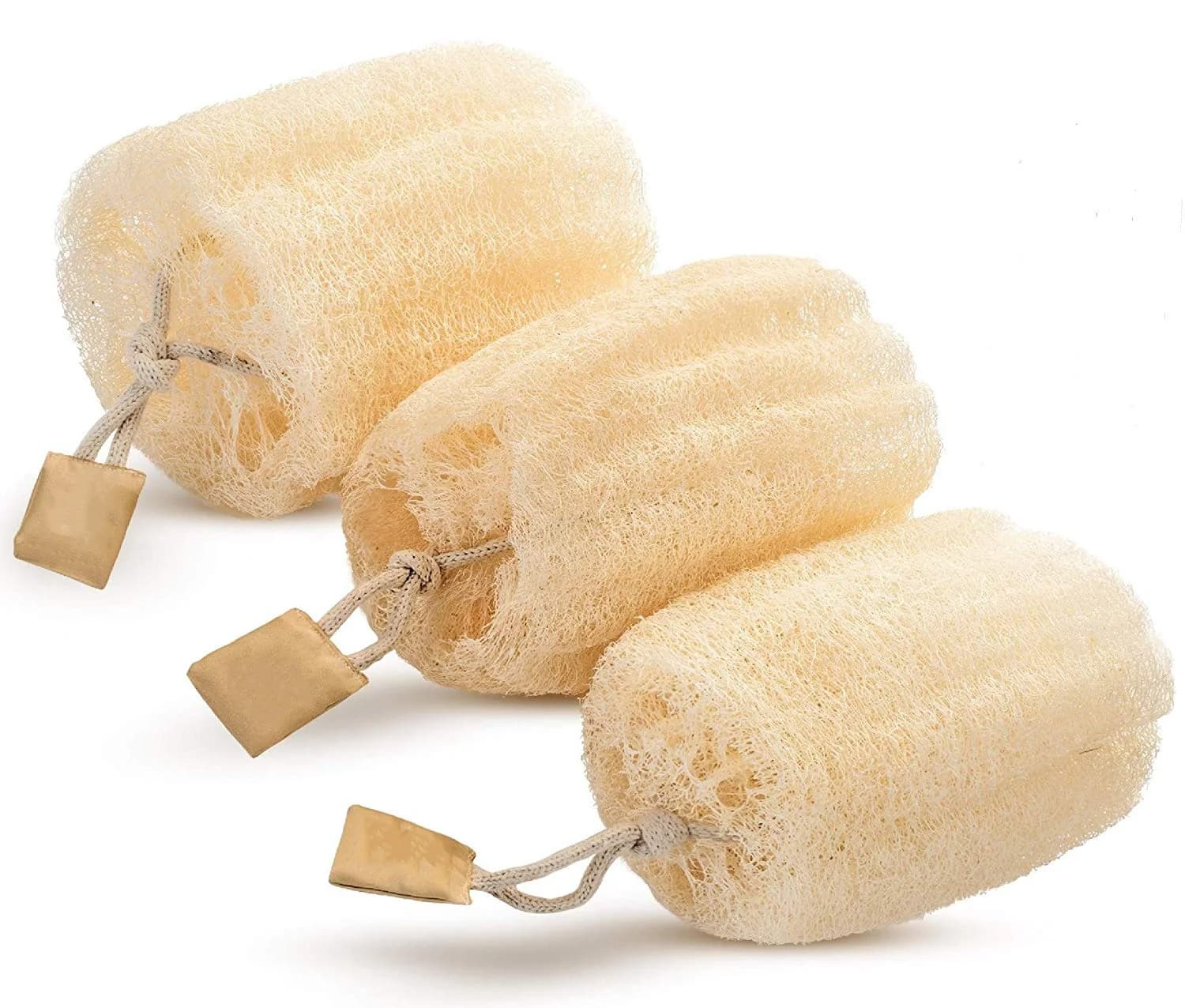 Raw Loofah Sponge for Gentle Exfoliation