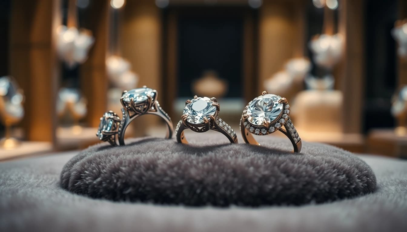 Admire exquisite luxury rings, showcasing their brilliance and craftsmanship.