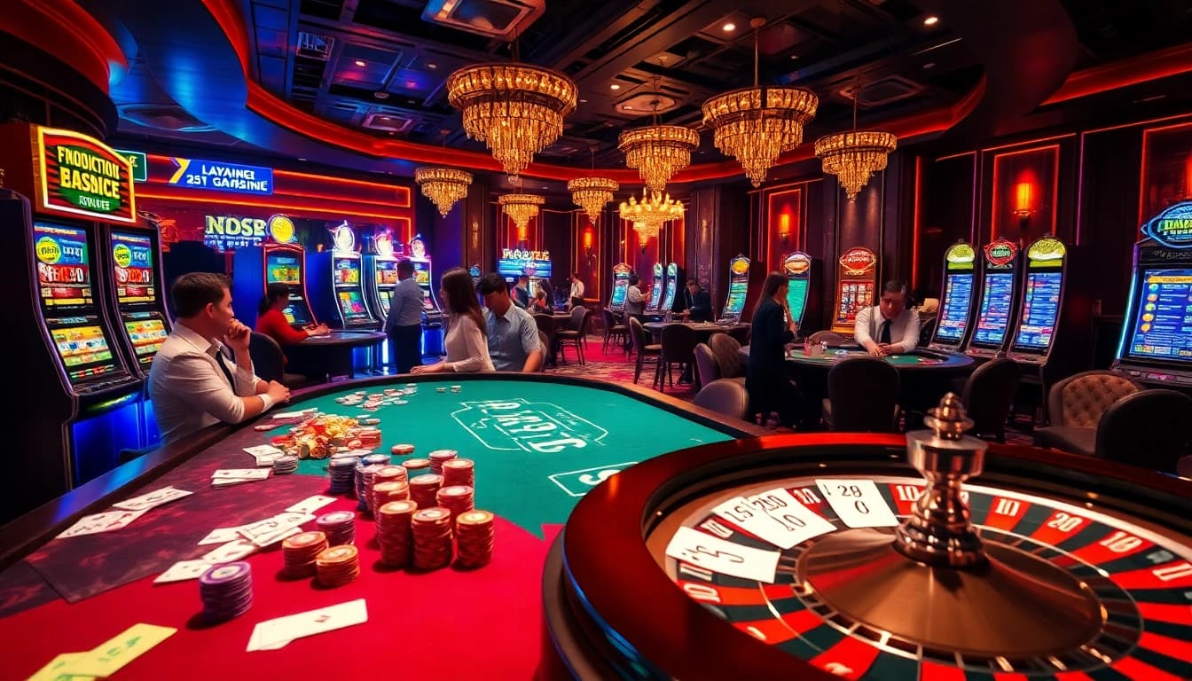Experience the thrill of gambling at layarkaca21 with vibrant casino tables and energetic gameplay.