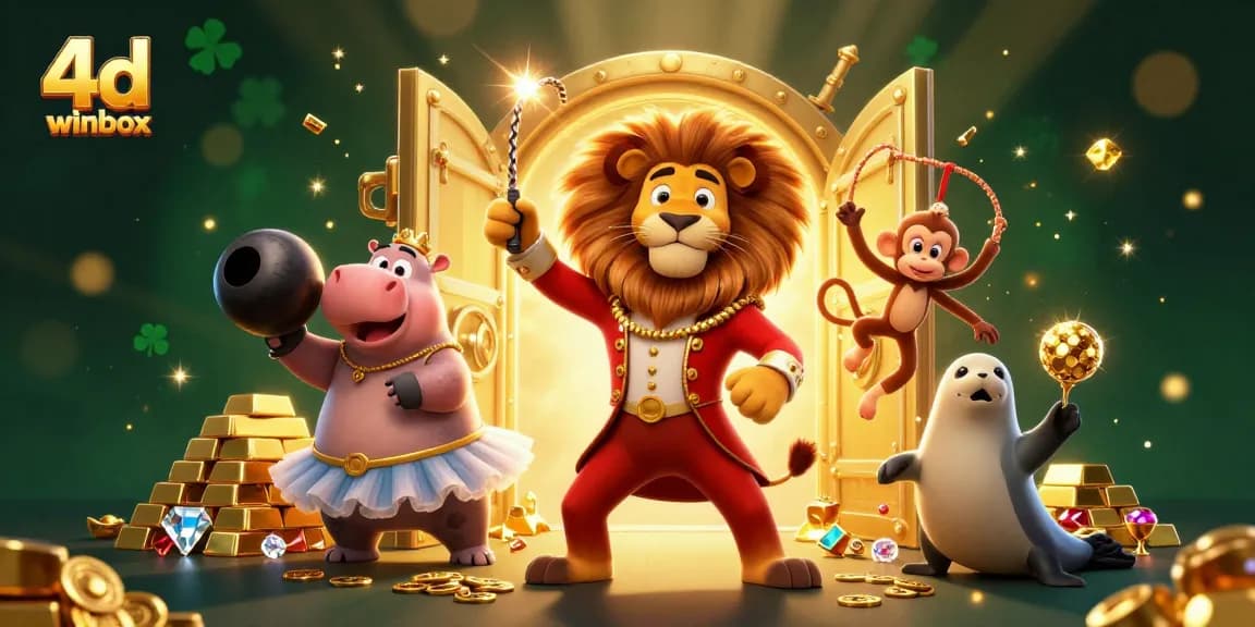 Play exciting games at 4d winbox featuring vibrant circus characters and treasures.