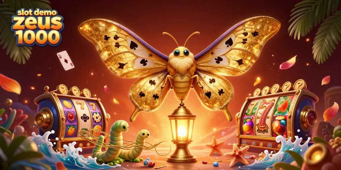Play slot demo zeus 1000 and experience thrilling jackpot excitement in this vibrant scene.