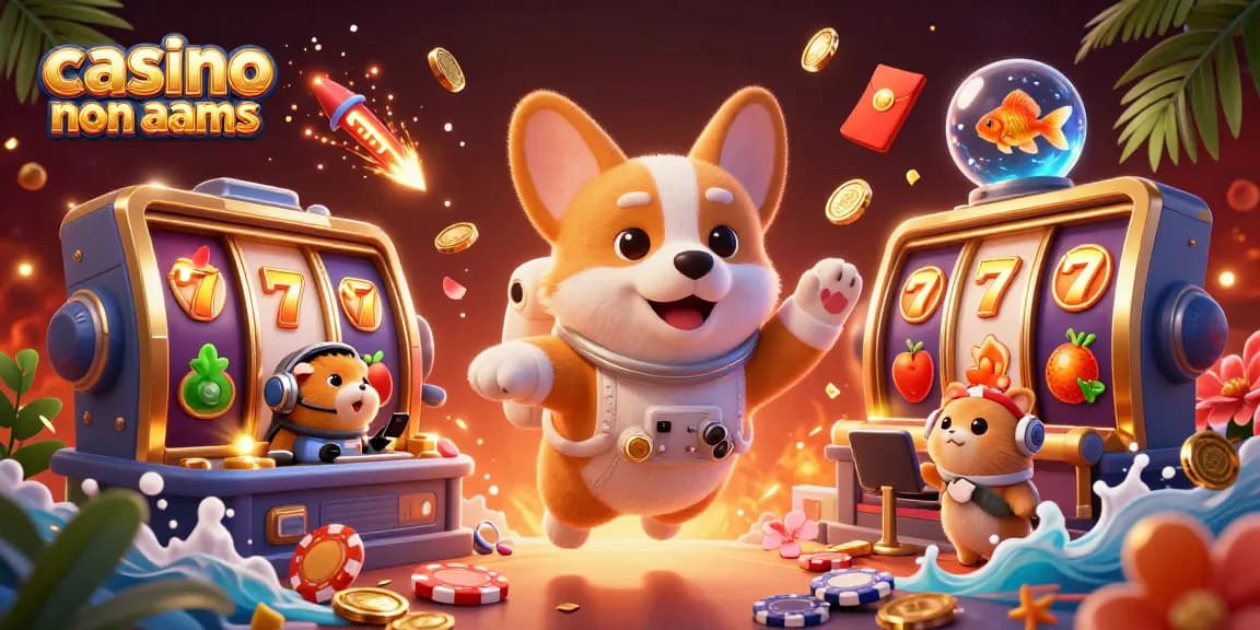 Gioca nei casinò non AAMS e vinci con il nostro corgi astronauta e i simboli fortunati dei giochi.