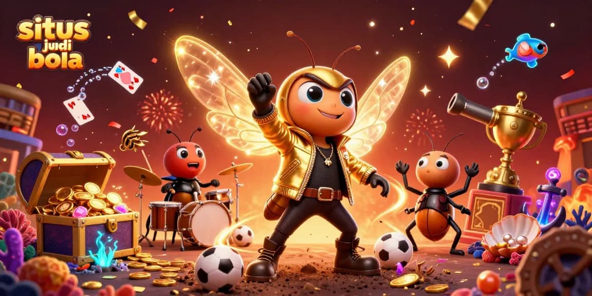 Experience thrilling gameplay with situs judi bola featuring vibrant sports betting and animated characters.
