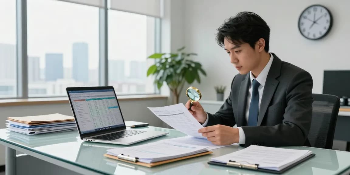 Aktivitas auditor forensik di aafikotajakarta.org dalam ruang kerja modern.
