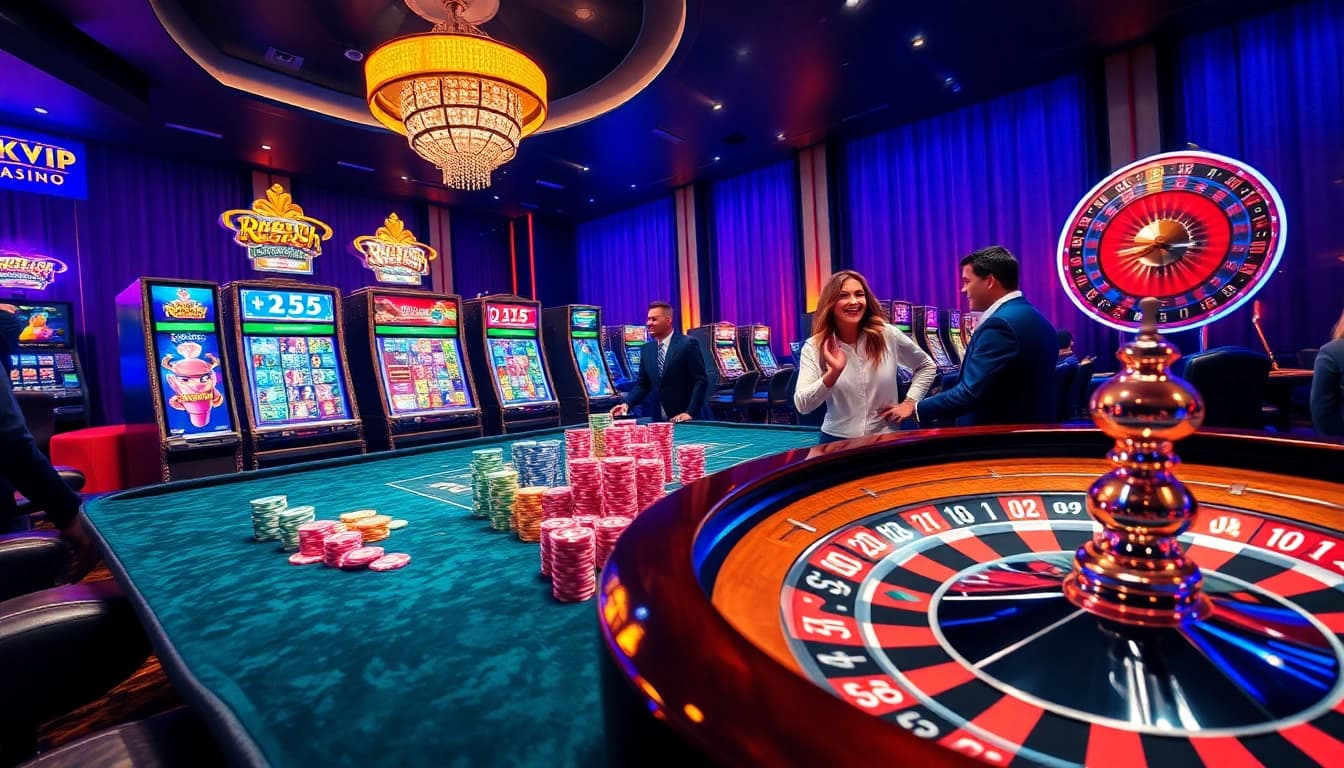 Experience the excitement of rikvip casino with vibrant tables and thrilling gameplay.