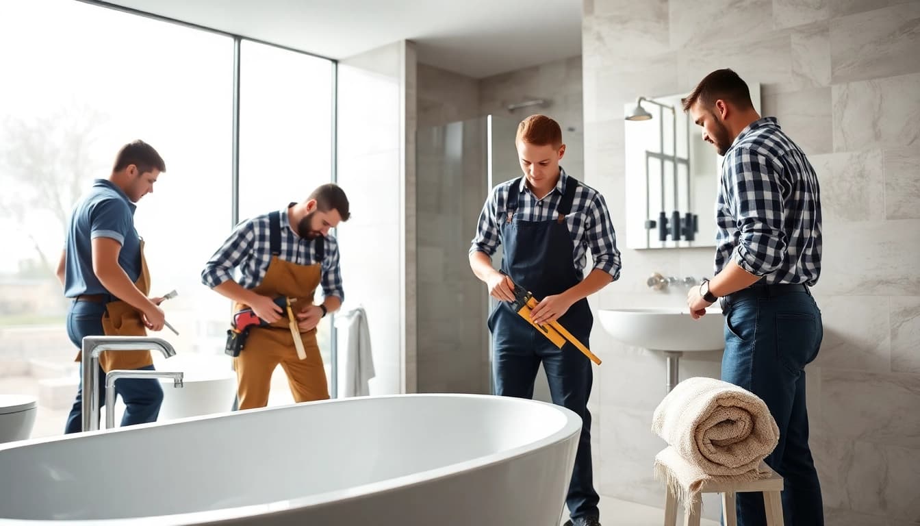 Sonni sanitär GmbH bietet modernste Badezimmerinstallationen in einem stilvollen Umfeld.