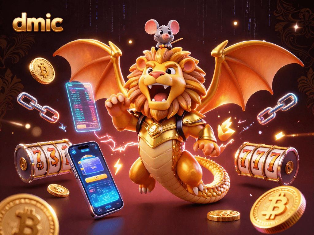 Experience the thrilling world of dmic with a vibrant 3D casino scene featuring dynamic elements.