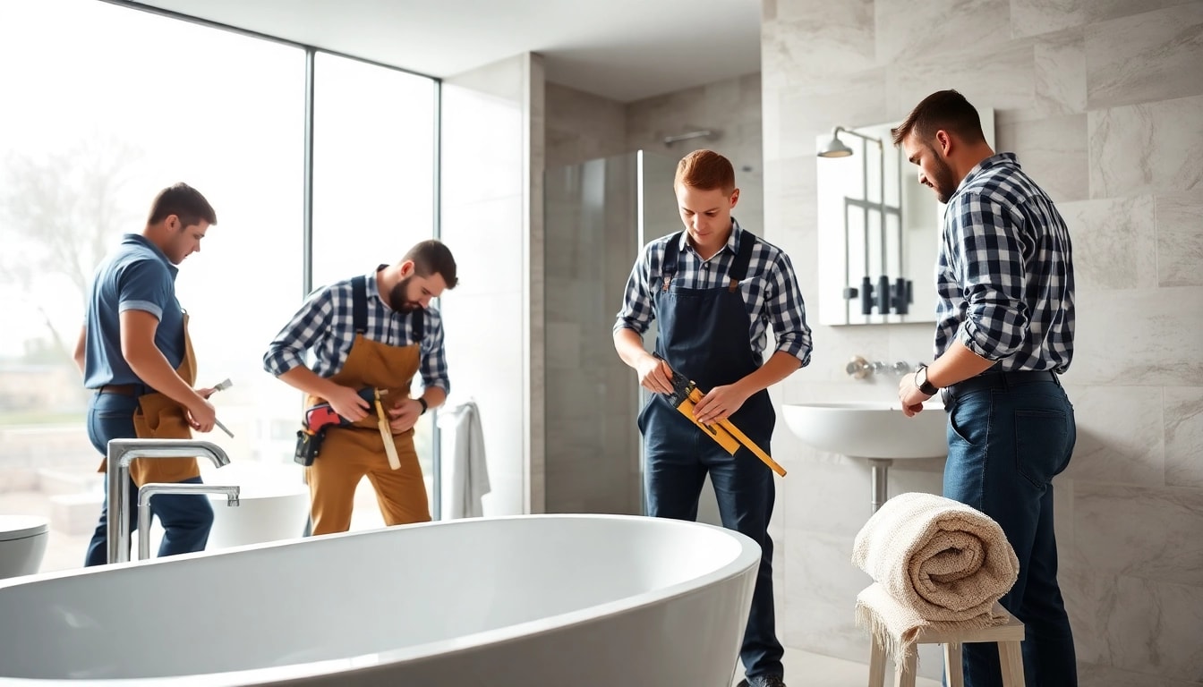 Sonni sanitär GmbH bietet modernste Badezimmerinstallationen in einem stilvollen Umfeld.
