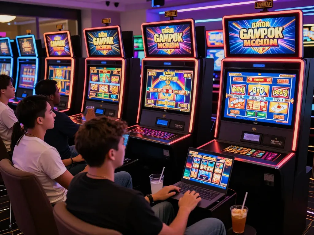 Experience slot gacor gampang menang excitement with friends enjoying lively online casino gaming