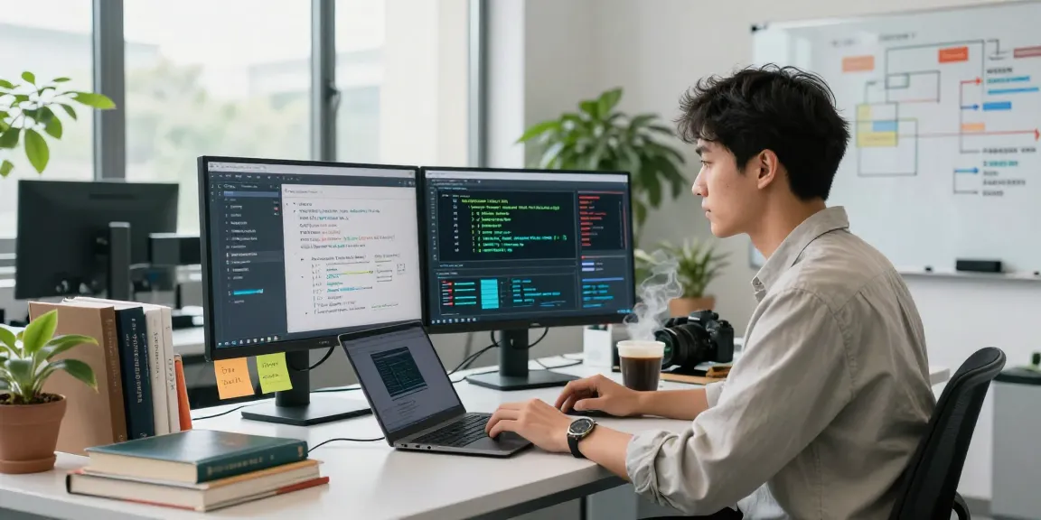 Data scientist using an advanced ai image detector in a modern lab, showcasing algorithms and dashboards.