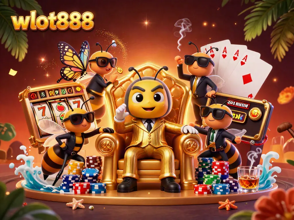 Permainan slot menarik di wslot888 dengan karakter kartun 3D dalam suasana kasino