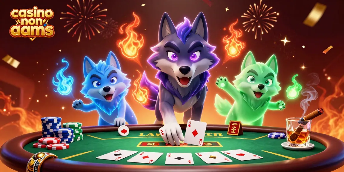 Gioca ai migliori casino non AAMS con una scena di emozionante poker e colori vivaci.