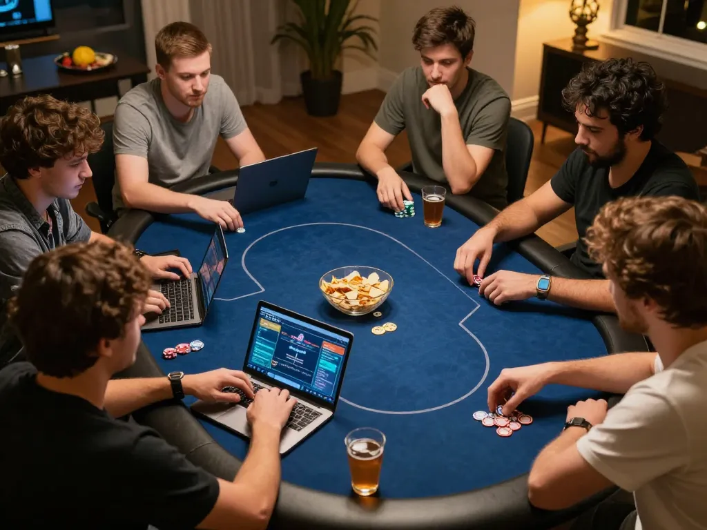 hb88 online poker game in action with players engaging in strategic bets and excitement