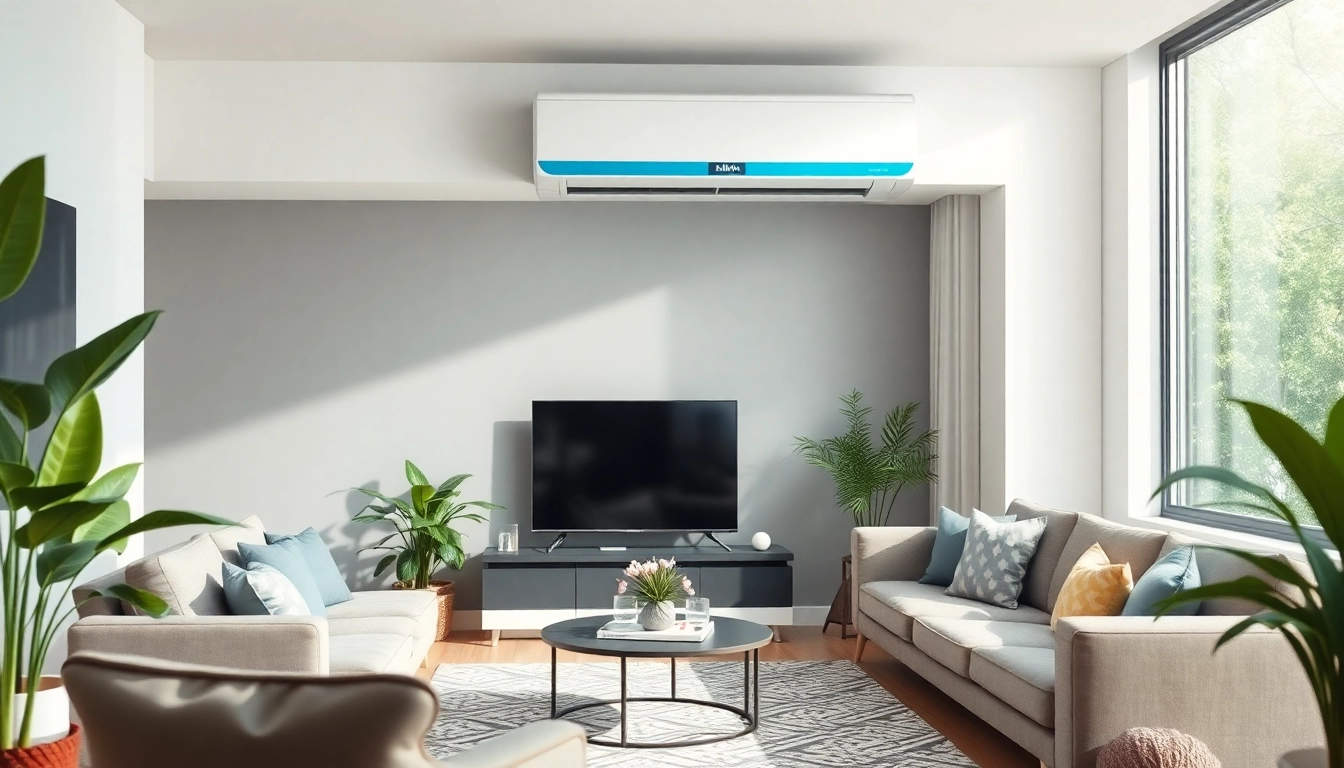 Install a Daikin mini split AC for efficient cooling in a stylish home setting.