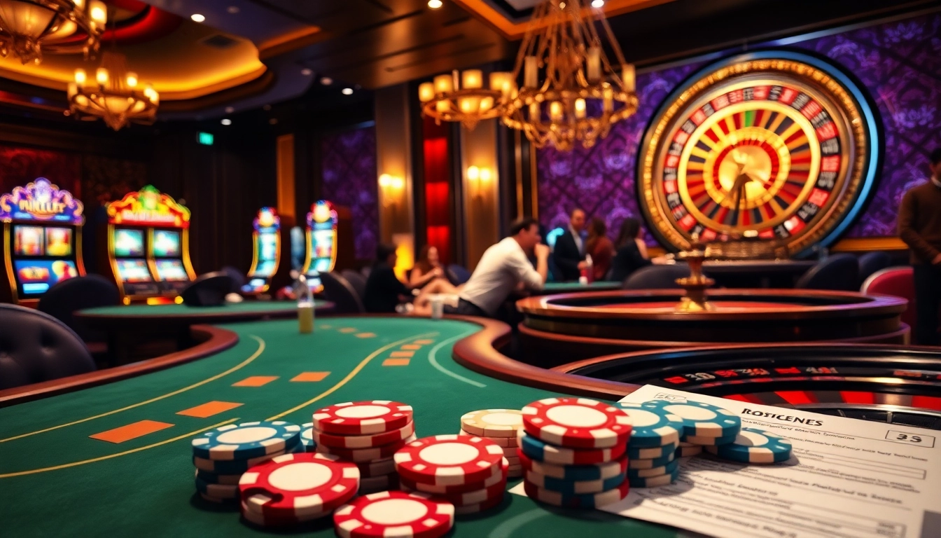 Experience the thrill at MM 88 casino with vibrant slot machines and poker tables.