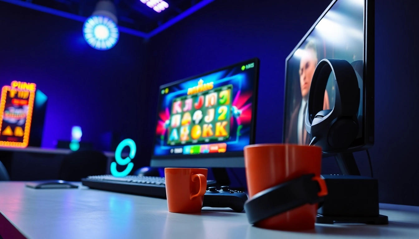 Mencoba slot deposit 1k dengan antarmuka permainan yang cerah dan aksesori gaming menyenangkan.
