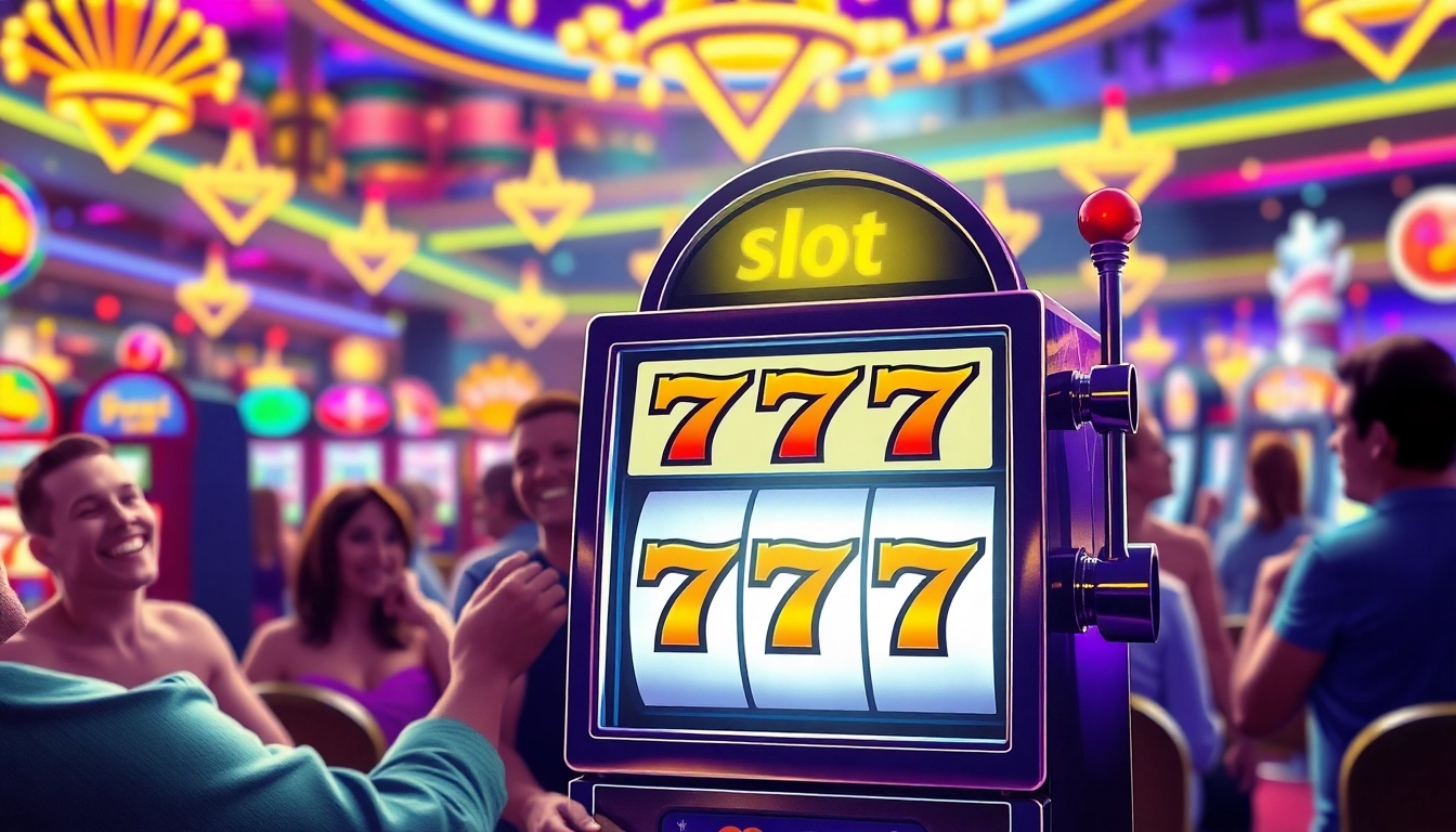 Putaran mesin slot 777 yang mengasyikkan di kasino yang ramai.