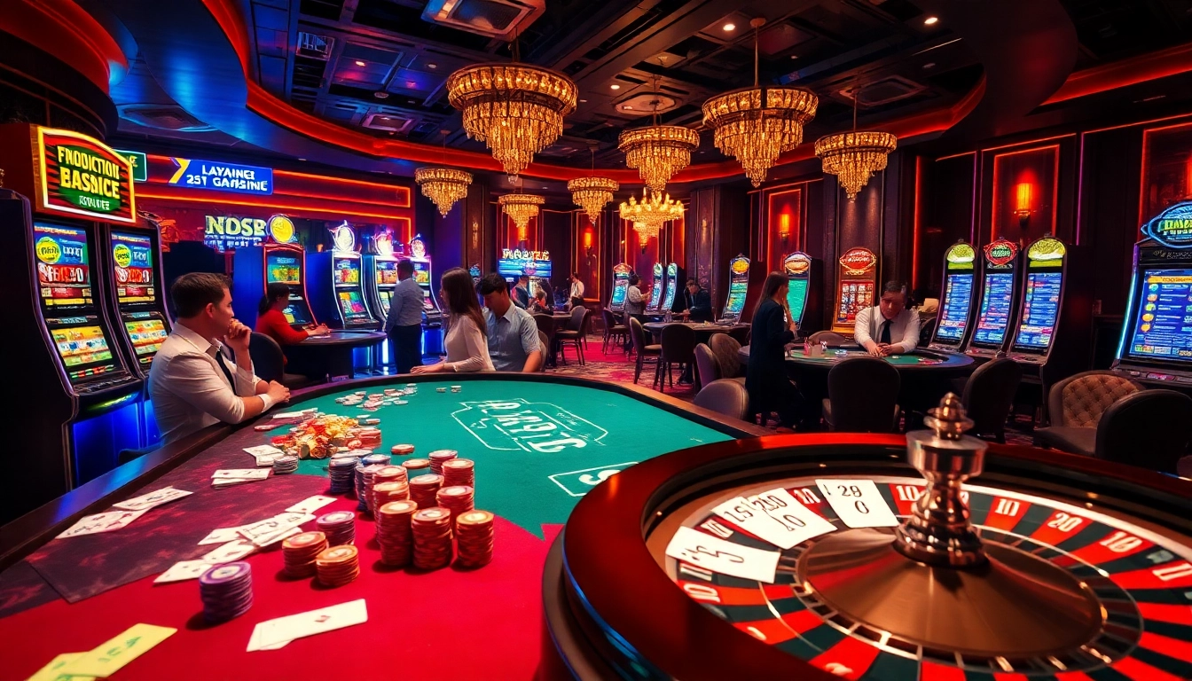 Experience the thrill of gambling at layarkaca21 with vibrant casino tables and energetic gameplay.