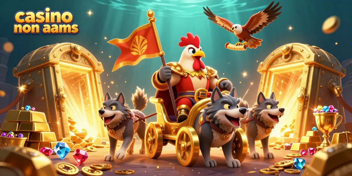 Gioca nei casino non AAMS per vincere gemme e tesori dorati in un'illustrazione coinvolgente.