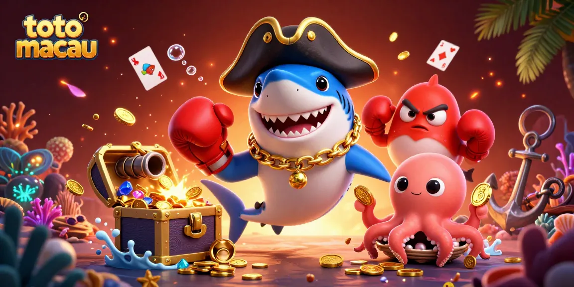 Toto macau menawarkan permainan angka online, dengan hiu bajak laut dan ikan puffer beraksi di lautan harta karun.
