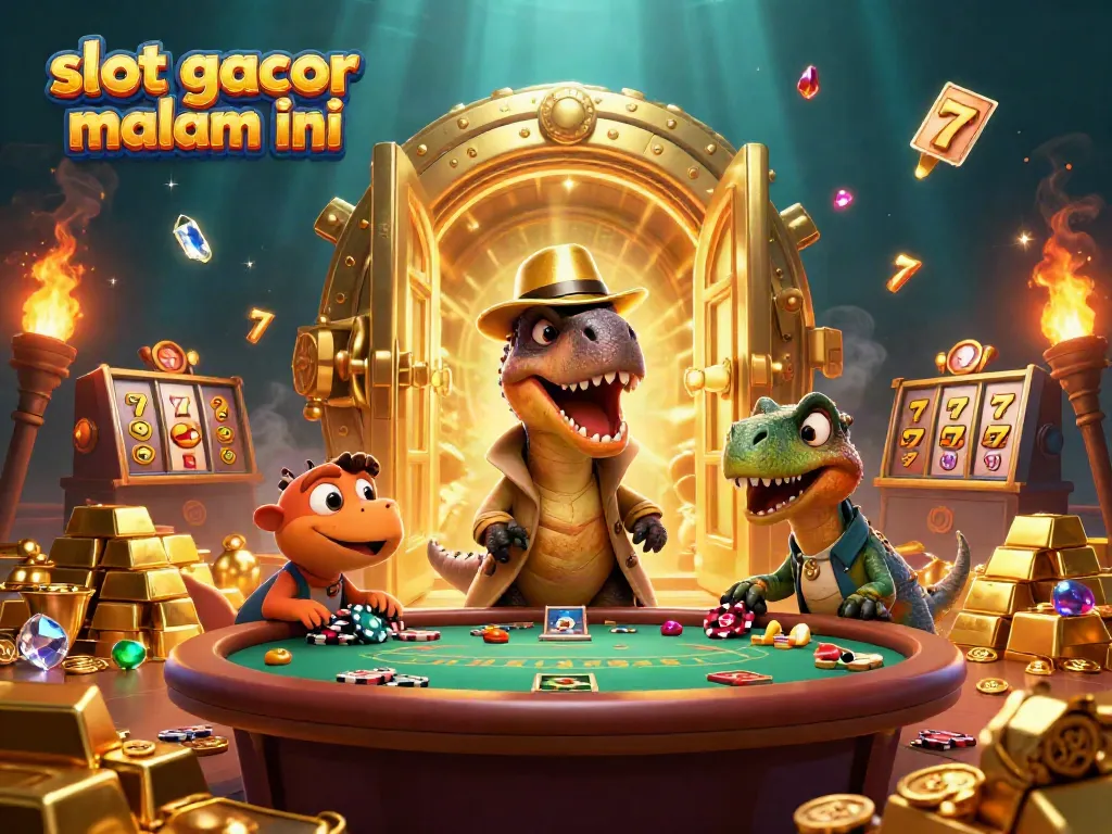 Menangkan jackpot di slot gacor malam ini dengan karakter unik di kasino 3D yang penuh harta karun.