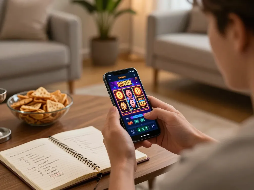 Terlibat dalam permainan slot online dengan hoki77 heylink di smartphone, grafis yang hidup dalam suasana yang nyaman.