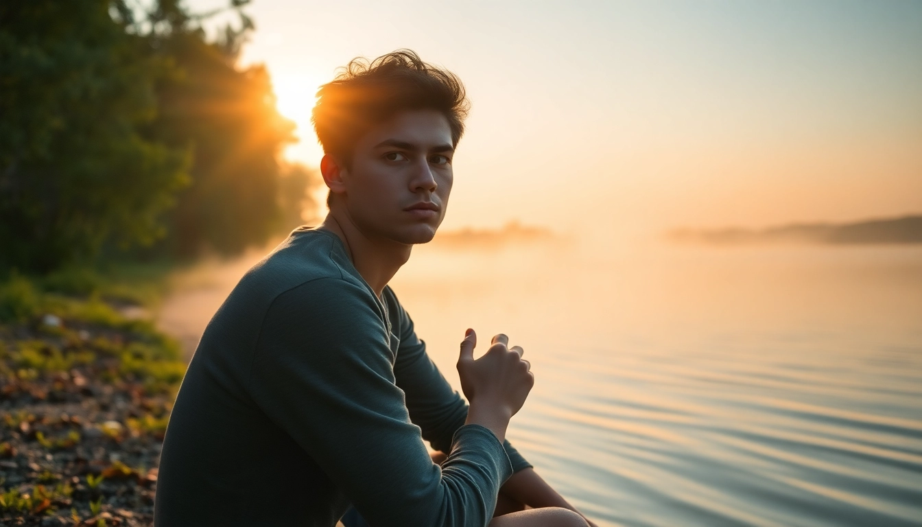 Find my true calling by reflecting at a serene lakeside during sunrise.