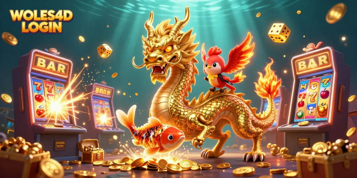 WOLES4D LOGIN: Menangkan jackpot di mesin slot dengan petualangan naga emas dan phoenix.
