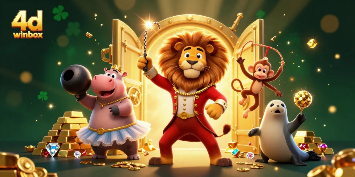 Play exciting games at 4d winbox featuring vibrant circus characters and treasures.