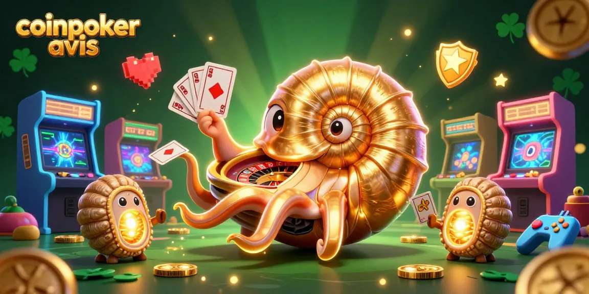 Découvrez l'univers du jeu sur CoinPoker avis avec une scène dynamique de casino et poker.
