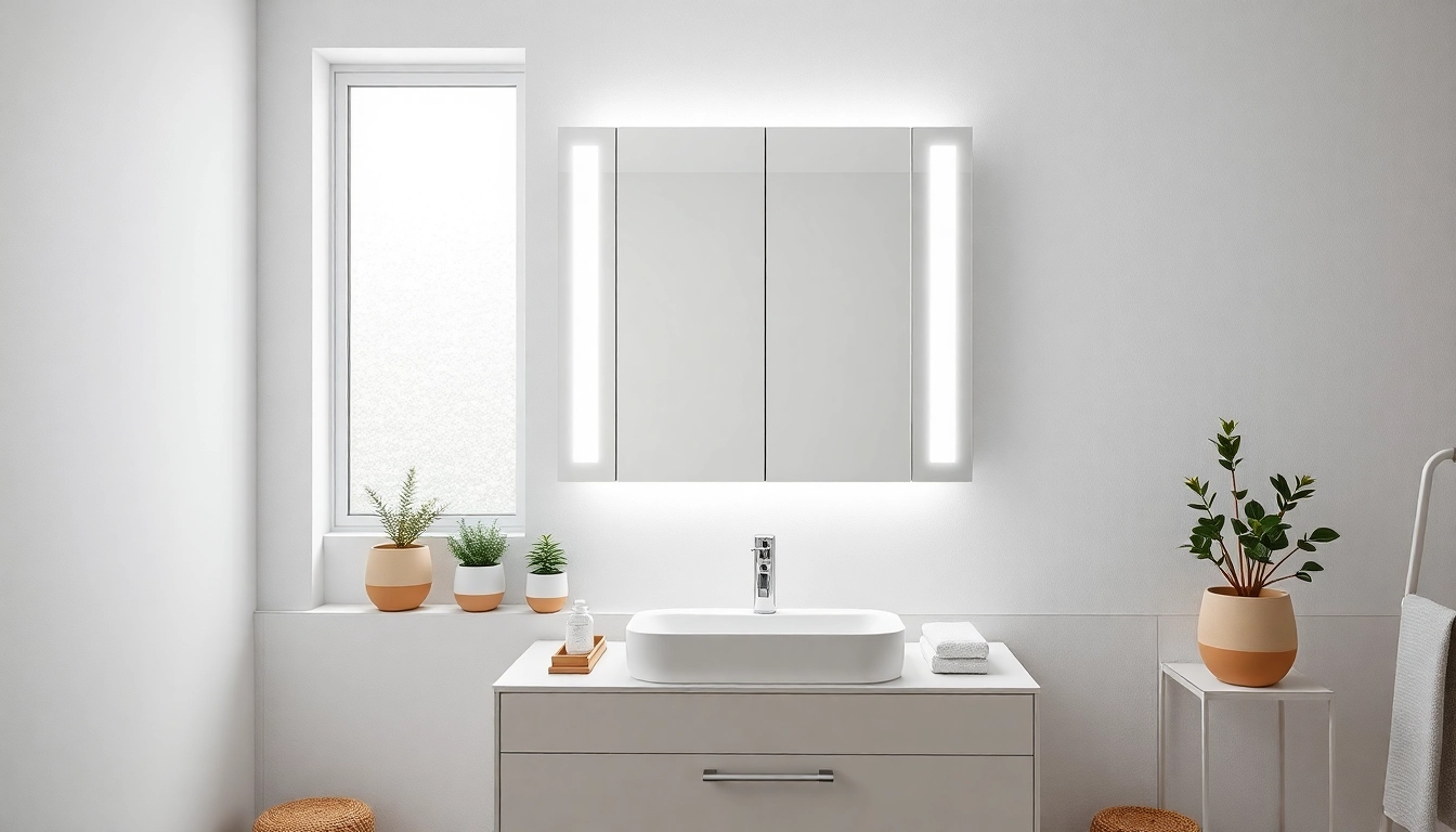 Verleihen Sie Ihrem Badezimmer mit dem sonni Spiegelschrank eine elegante Note und freistehenden Stauraum.