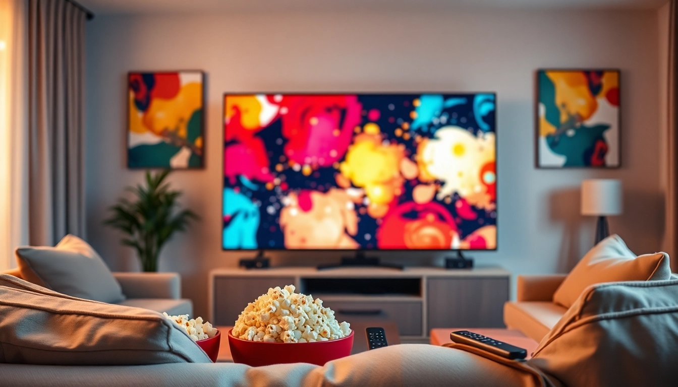 Experience iron iptv in a cozy living room setting with a sleek entertainment setup.