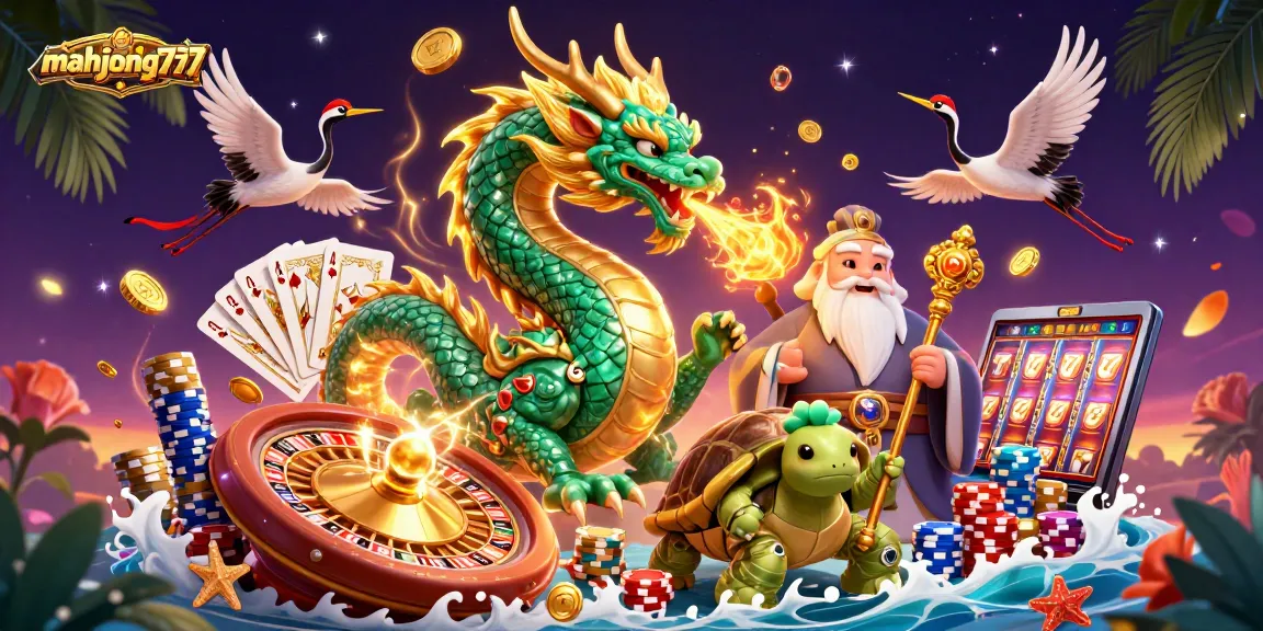 Win big with mahjong777 while the jade dragon and crane bring fortune and excitement.