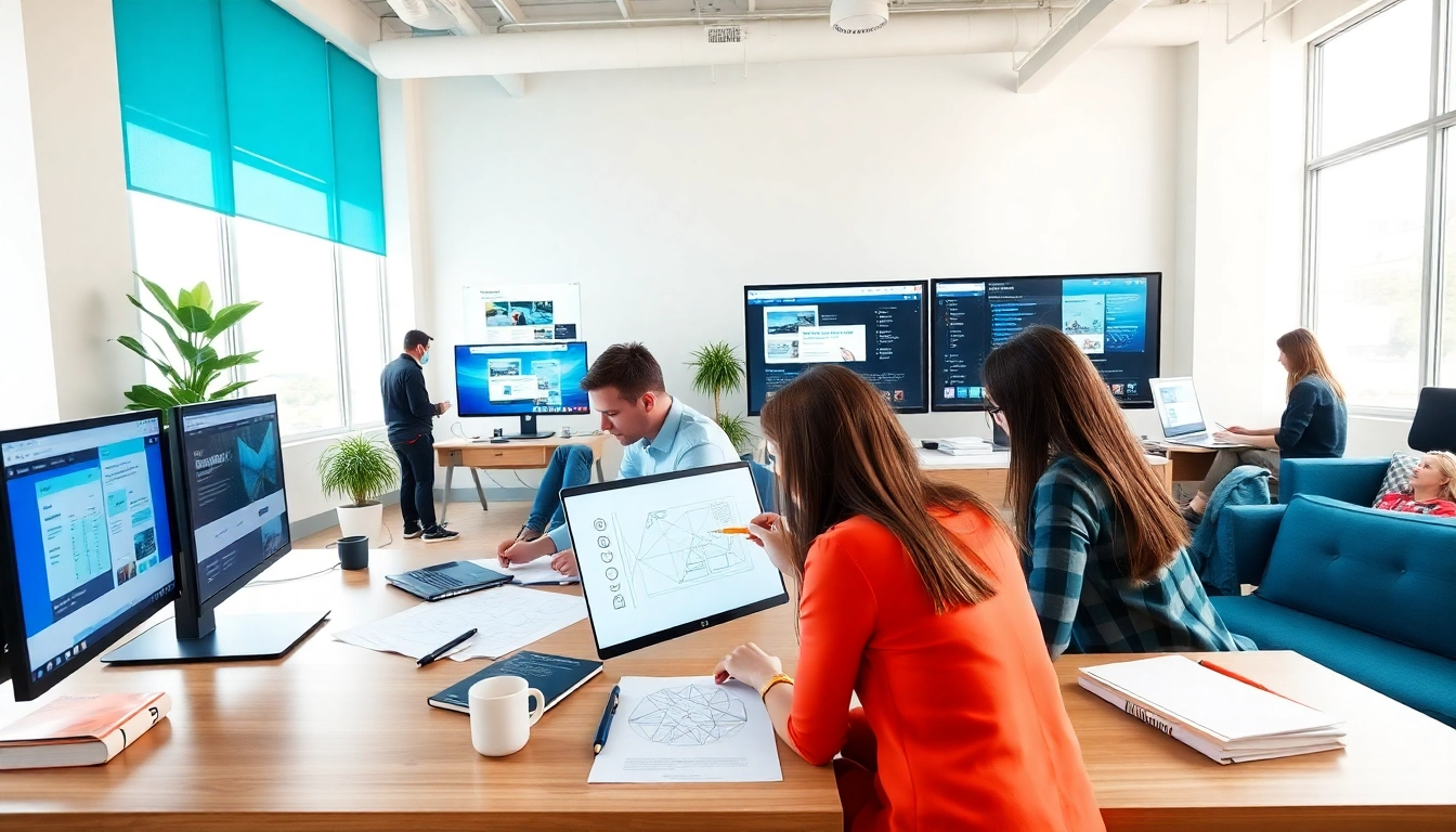 Boost your business with Hereford Web Design in a vibrant creative agency setting.