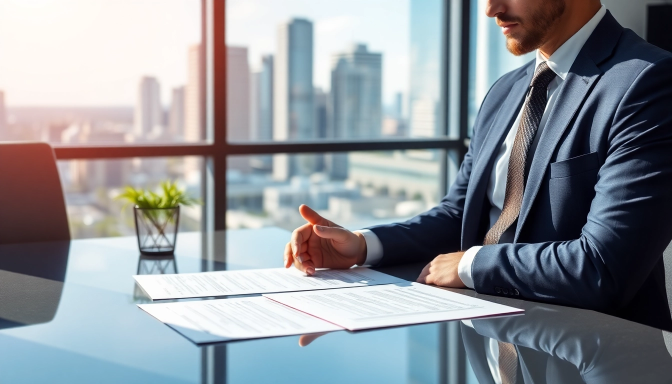 Trustworthy truck accident attorney Clearwater consulting with a client in a bright office.