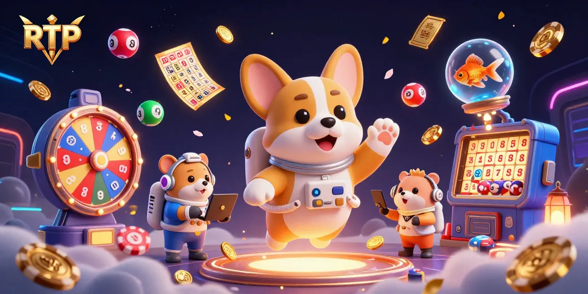 Engage in RTP analysis with vibrant gaming elements in a dynamic casino scene.