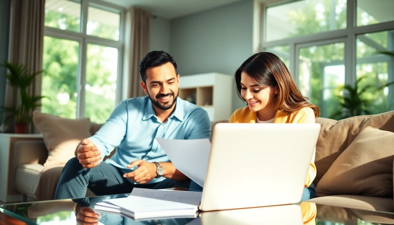 Exploring extended warranty for cars and homes options in a modern living room.