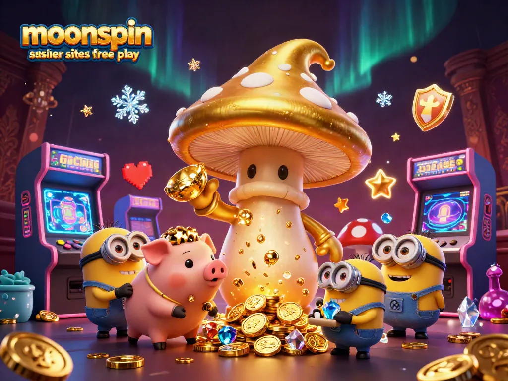 Play exciting games at moonspin casino sister sites free play with vibrant characters and gaming elements.