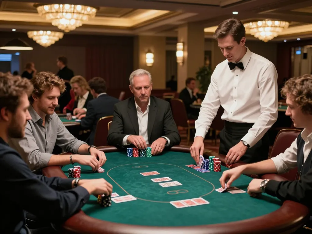 Players strategizing over poker table with top quality widgets enhancing the game experience.