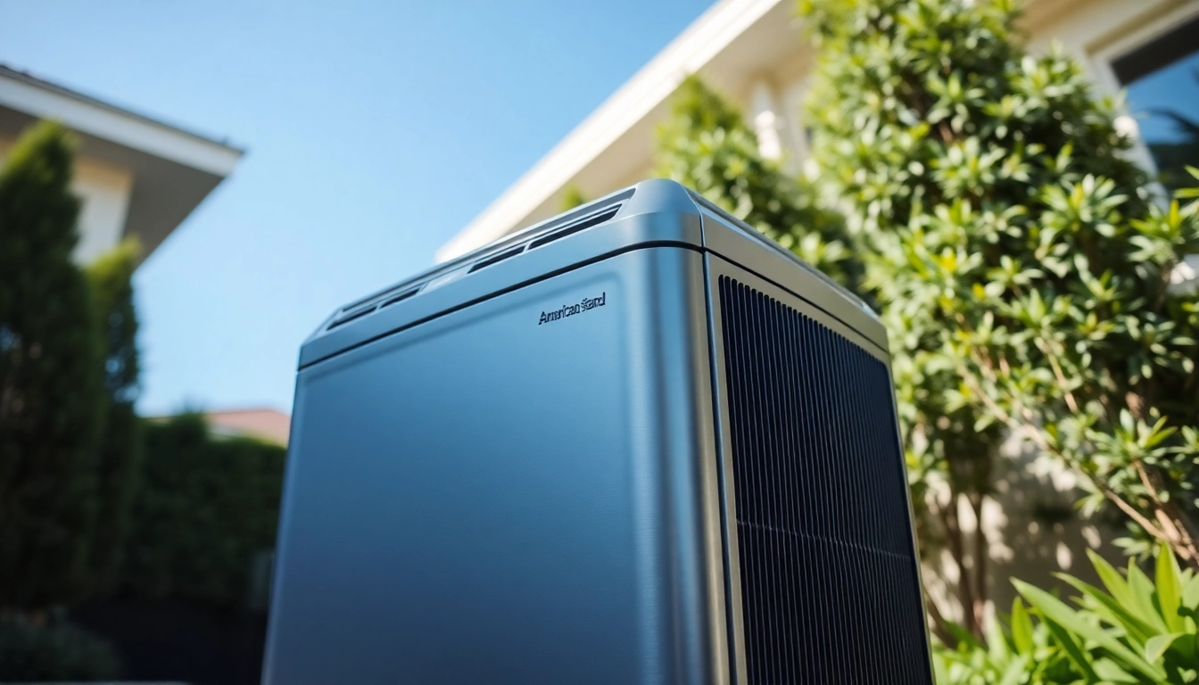 Install an American Standard air conditioner in a sunny home environment for optimal cooling and comfort.