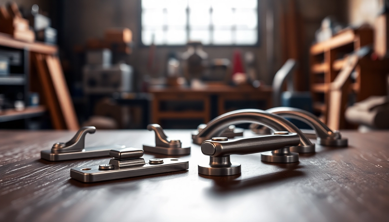 Showcasing high-quality designs by a Handle Manufacturer with polished metal handles and craftsmanship.