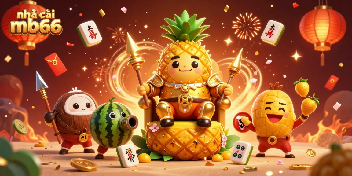 Engage in thrilling games at nhà cái mb66 with a spectacular 3D casino illustration depicting festive gambling scenes.