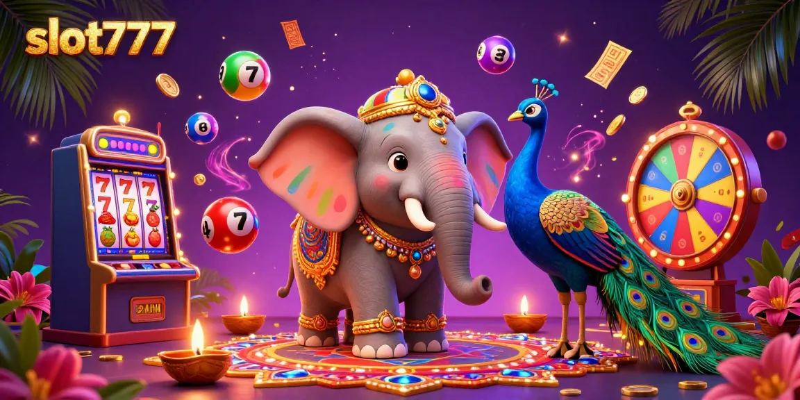 Slot777 menawarkan pengalaman bermain slot yang menyenangkan dengan elemen kasino berwarna-warni.