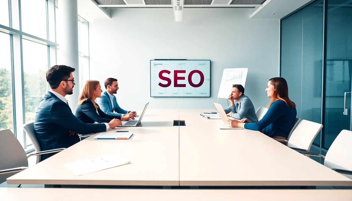 Erkunden Sie SEO Consulting in einem professionellen Büro mit engagiertem Team.