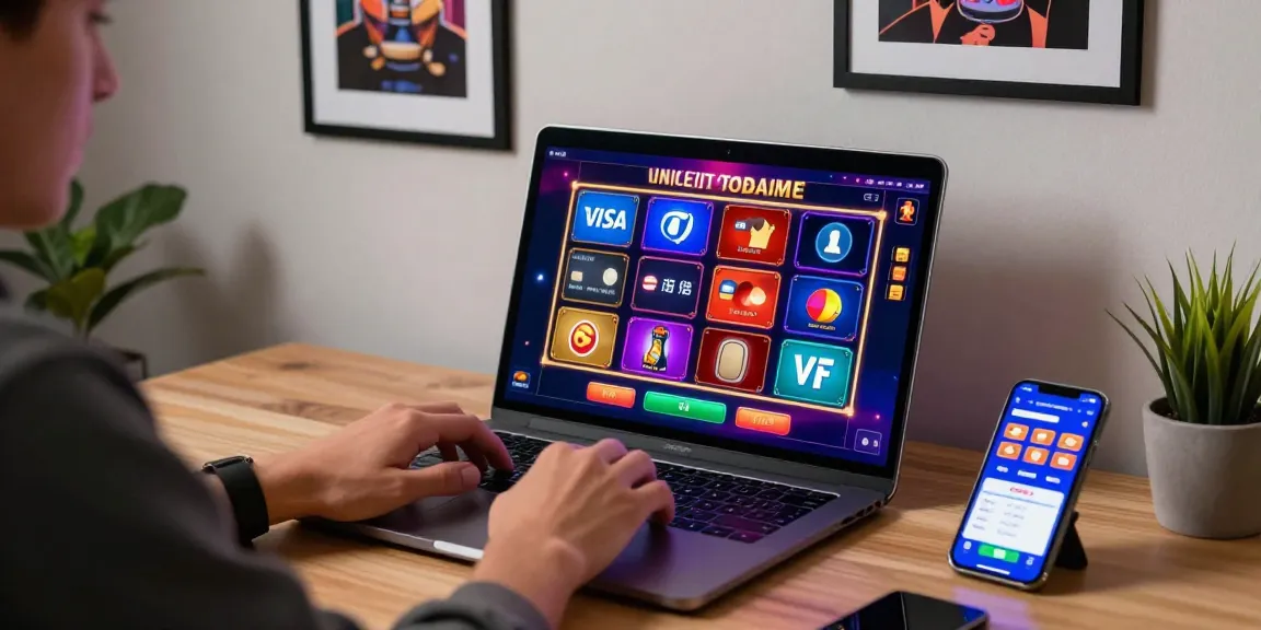 Engaged player at scoarch.org.uk using credit cards for online casino gaming.