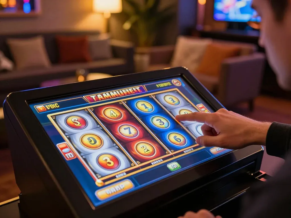 Engaging mobile gaming experience on agenslot188 app, showcasing exciting slot game action.