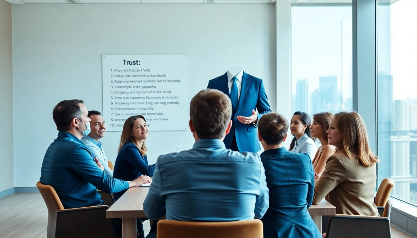Engaged team discussing Corporate Ethics in a contemporary office setting.