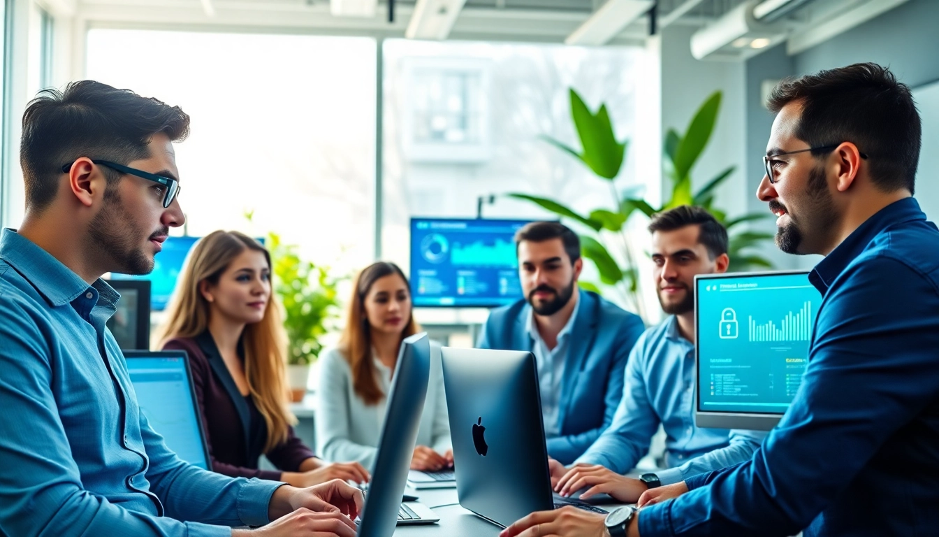 Empowering managed it services lakeland through expert teamwork in a modern office environment.