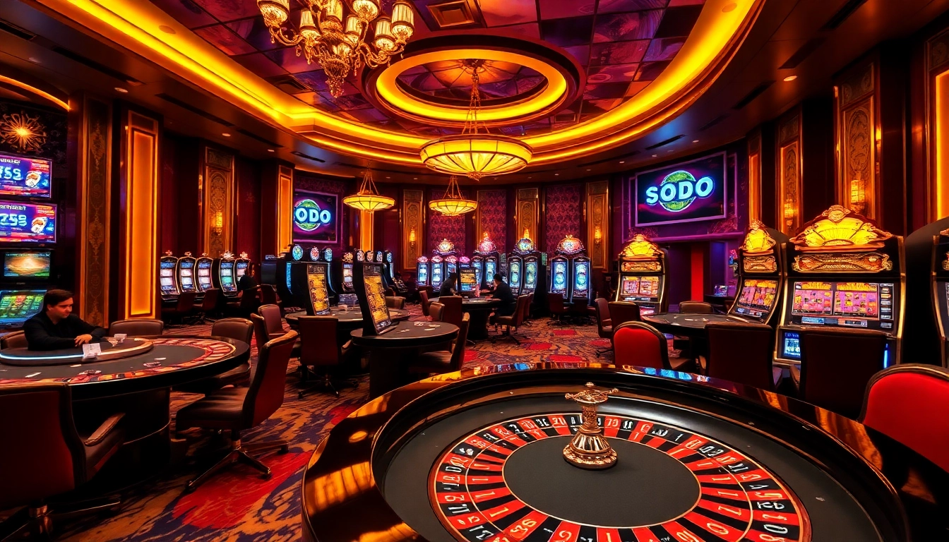 Experience the thrill of SODO casino gaming with exciting tables and slot machines.