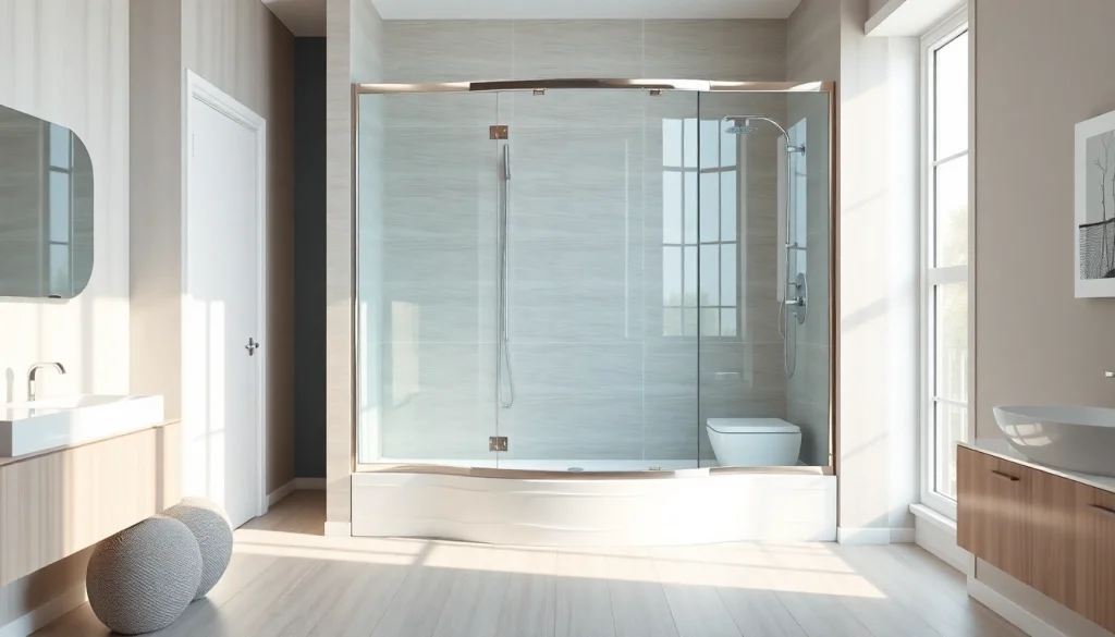 Erleben Sie die sonni Duschkabine in einem modernen Badezimmer mit eleganten Glas- und Chromdetails.